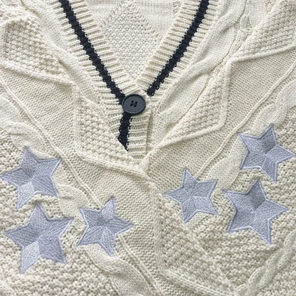 Y2K Vintage Cable-Knit Sweater