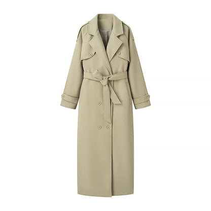 Vintage Solid Chic Long Coat