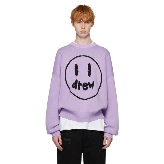 Cozy Loose Fitting Fleece Round Neck Sweatshirt