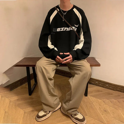 Y2K Raglan Graphic Sweatshirt