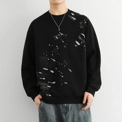 Abstract Paint Splatter Sweatshirt