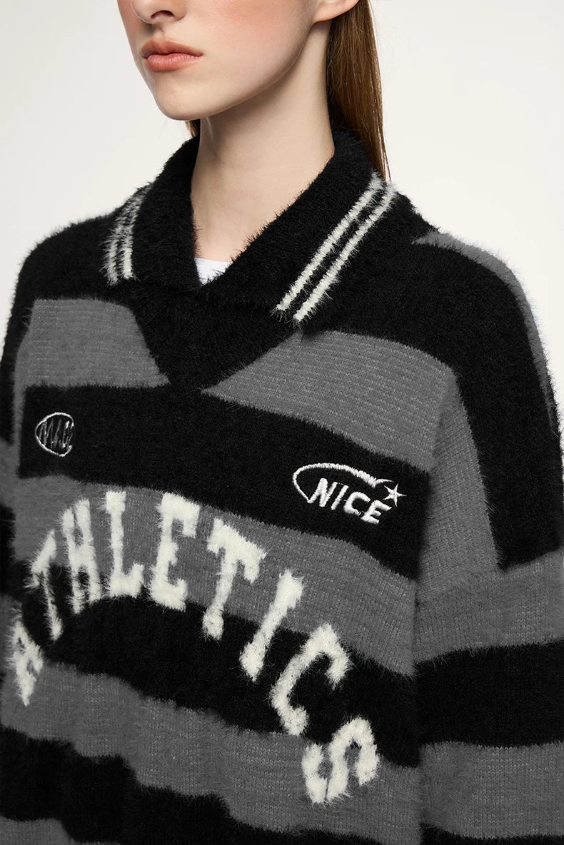 Striped Athletic Sweater