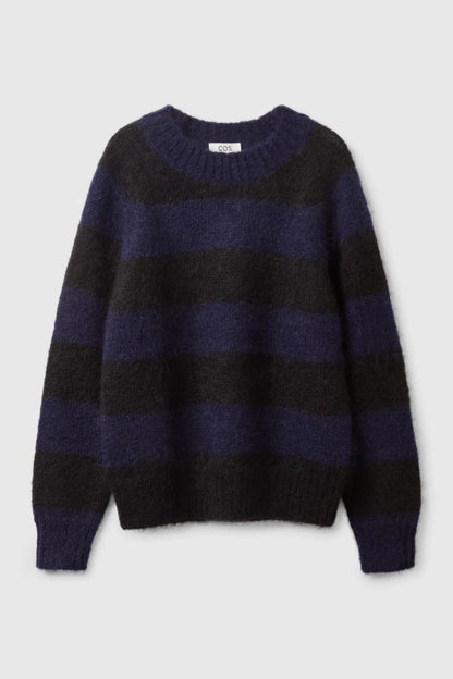 Women Ethereal Striped Winter Casual Sweater