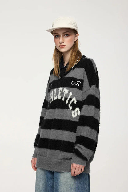 Striped Athletic Sweater