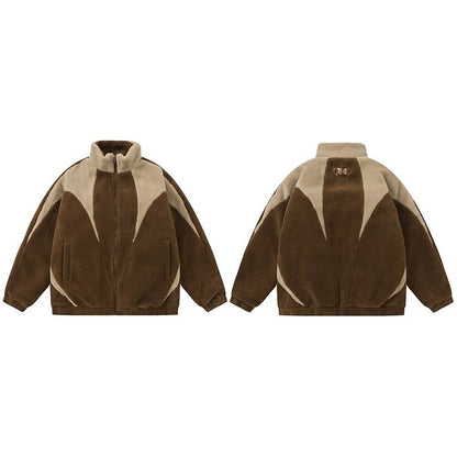 Furry Fleece Zip-up Jacket