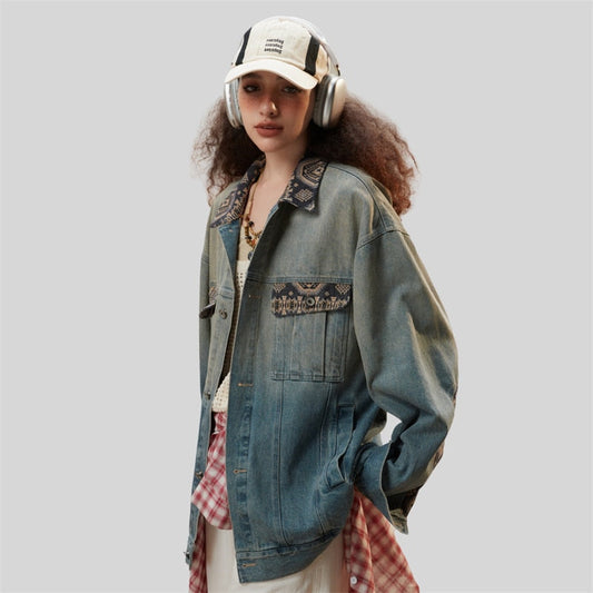 Blue Washed Denim Jacket