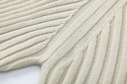 Loose Ripple Knitted Sweater