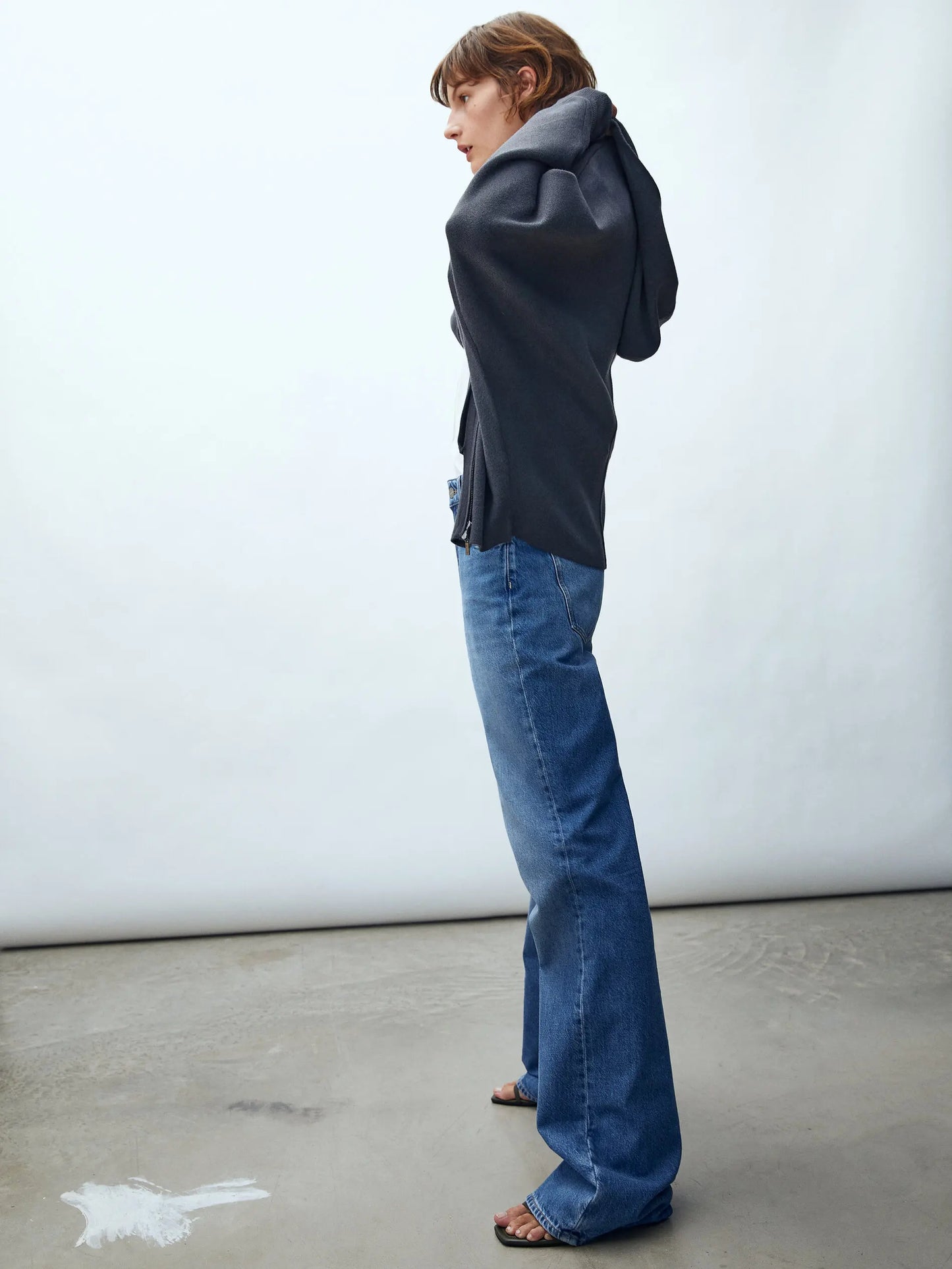 Women Casual Ethereal Spring Knit Zipper Cardigan