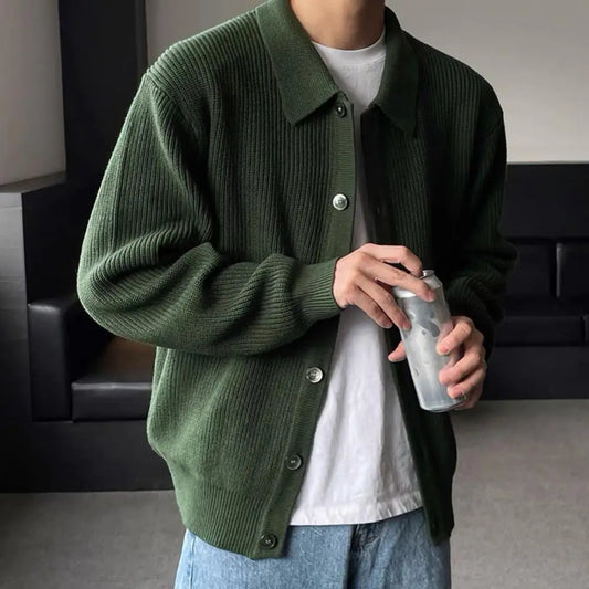 Slim Fit Knitted Cardigan Sweater