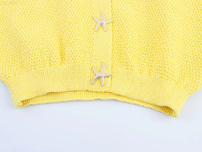 Sweet Versatile V-Neck Knitted Cardigan