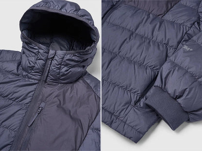 Patchwork Hooded Puffer Jacket