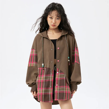 Women Korean Chic Elegant Stitched Swetshirt