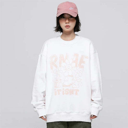 Floral Smiley Sweatshirt