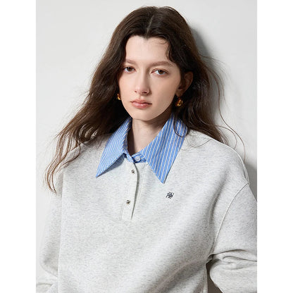 Autumn Splicing Patchwork Sweater