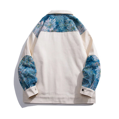 Embroidered Streetwear Bomber Jacket