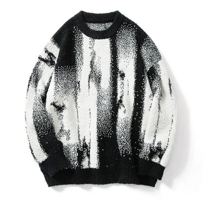 Vintage Gothic Knitted Pullover Hip Hop Sweater