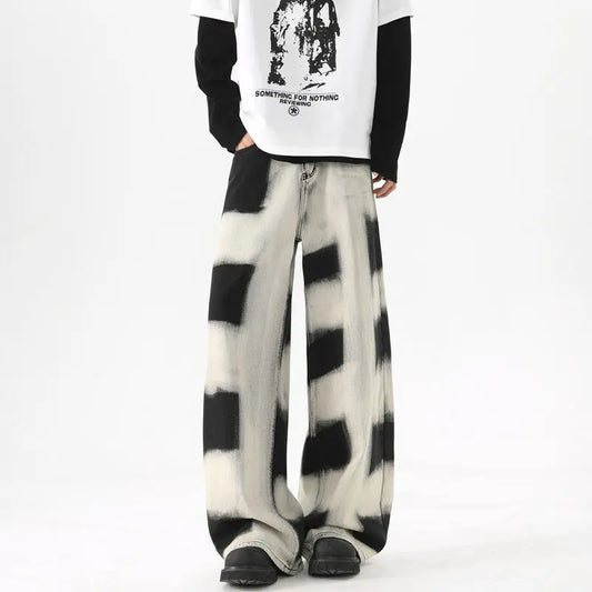 Baggy Men Fashion Retro Wide Leg Jeans