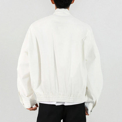 Streetwear Stylish Zip-Up Stand Collar Casual Jacket