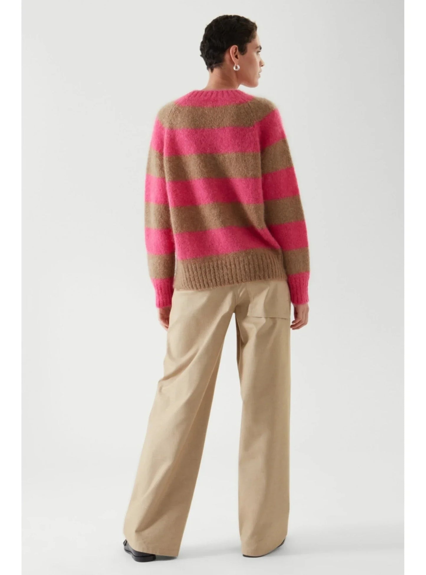 Women Ethereal Striped Winter Casual Sweater