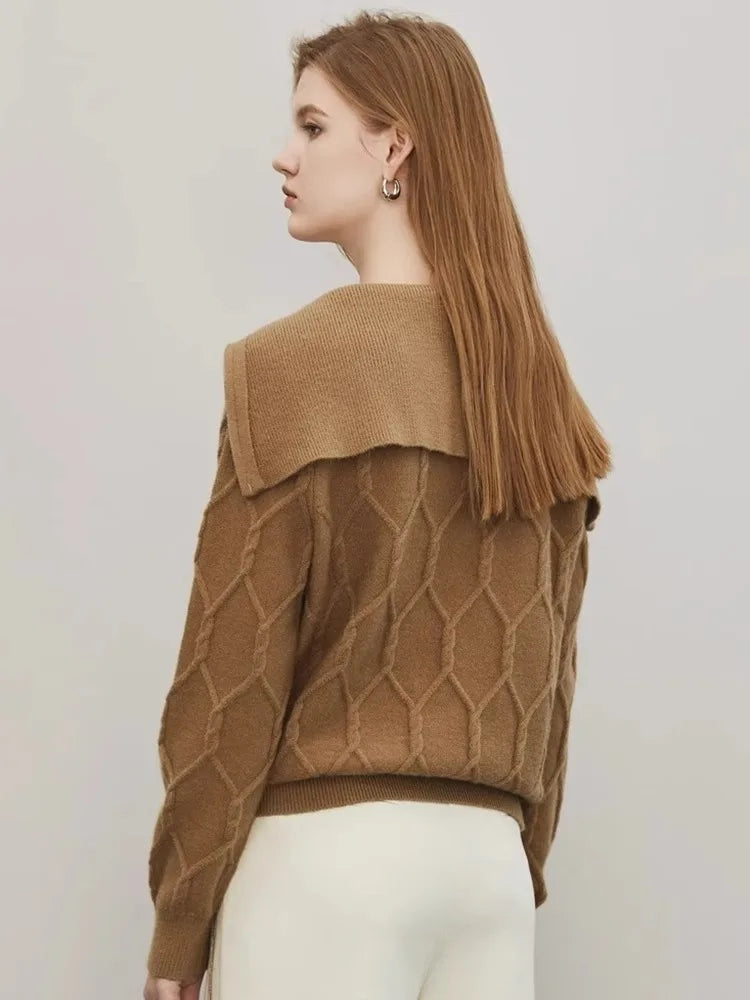 Winter Women Cool Unique Zipper Sweater
