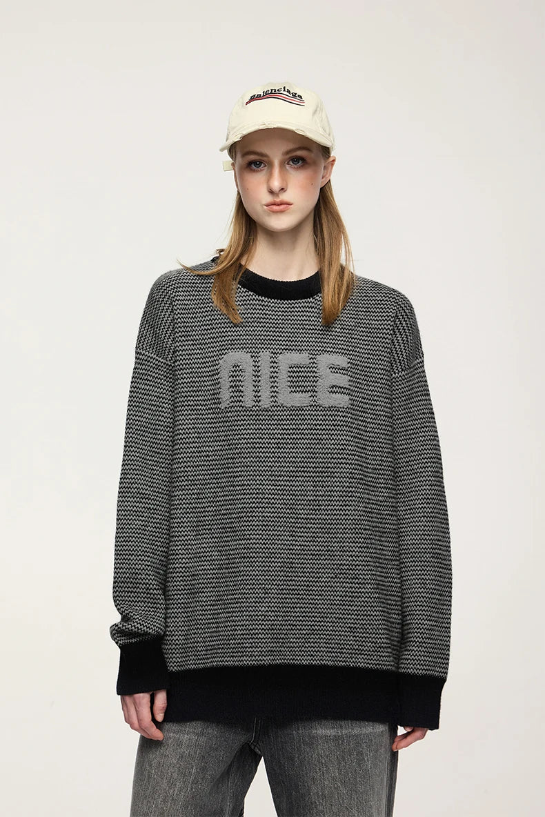NICE Slogan Sweater