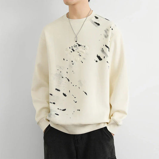 Abstract Paint Splatter Sweatshirt