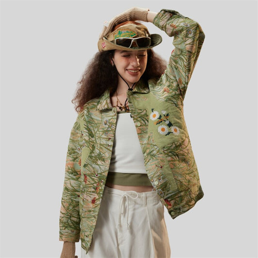 Floral Daisy Print Jacket