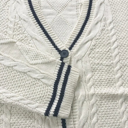 Y2K Vintage Cable-Knit Sweater