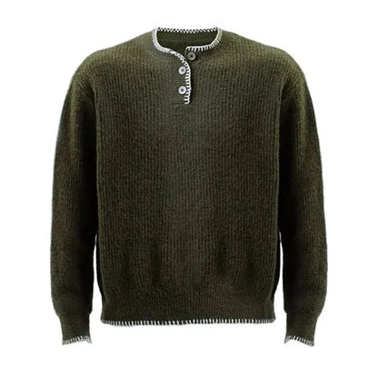 Long-lasting Men Retro Loose Collar Sweater