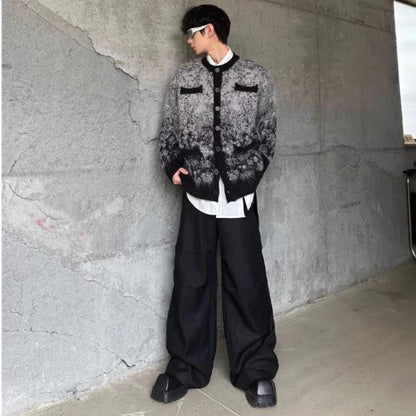 Root Stylish Gradient Color Block Cardigan