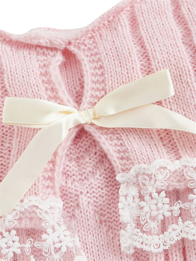 Mode Lace Portrait Sweater