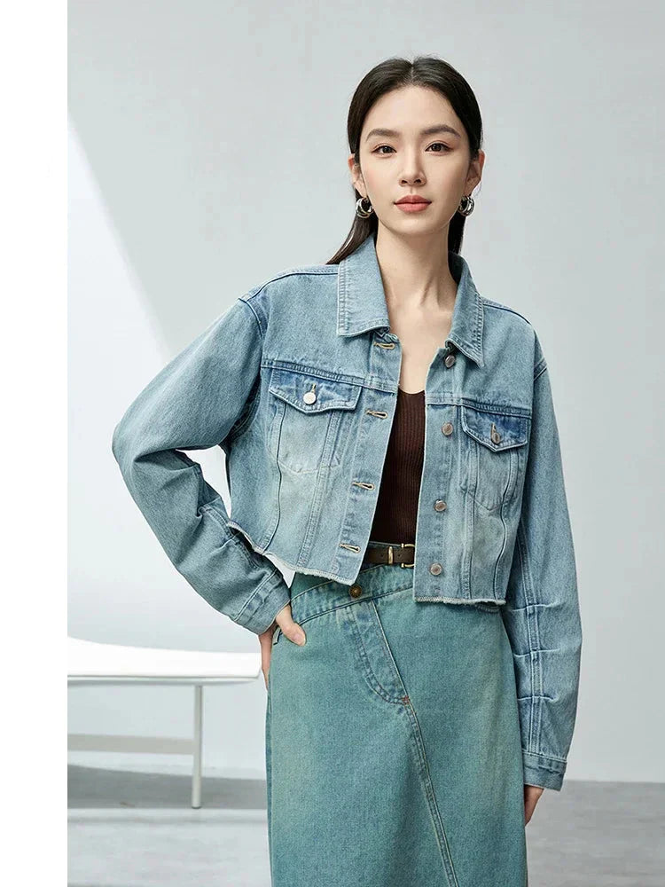 Casual Loose Washed Denim Jacket