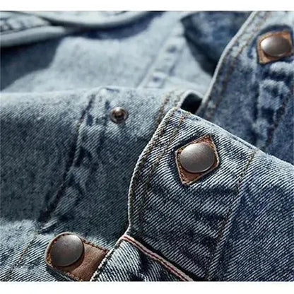 Flattering Slim Fit Vintage Denim Jacket