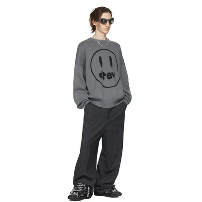 Cozy Loose Fitting Fleece Round Neck Sweatshirt