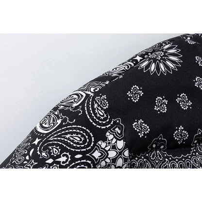 Patchwork Paisley Puffer Jacket