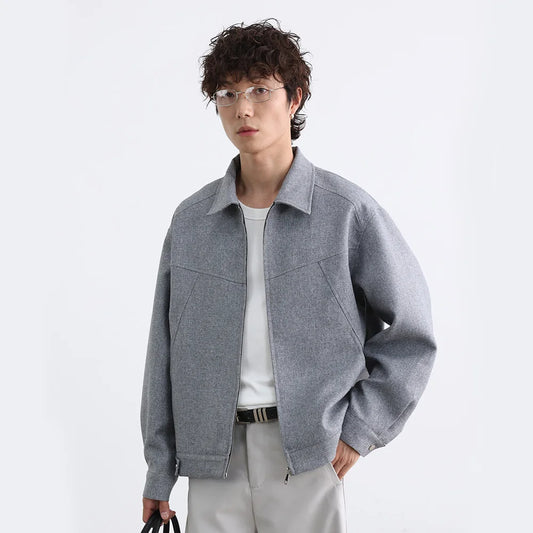 Men Patchwork Loose Vintage Casual Retro Jacket