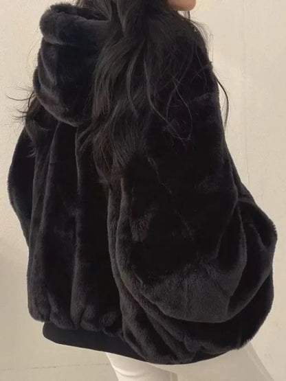 Double-sided Hooded Zip-up Jacket