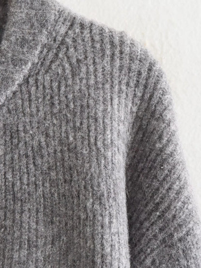 Knitted Crew Neck Sweater