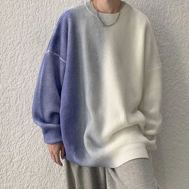 Y2K Ribbed Knit Oversized Sweater
