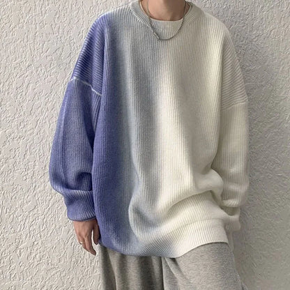 Y2K Ribbed Knit Oversized Sweater