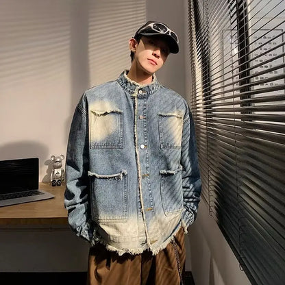American Style Vintage Retro Cowboy Denim Jacket