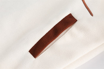 Flaming Stand Collar Varsity Jacket
