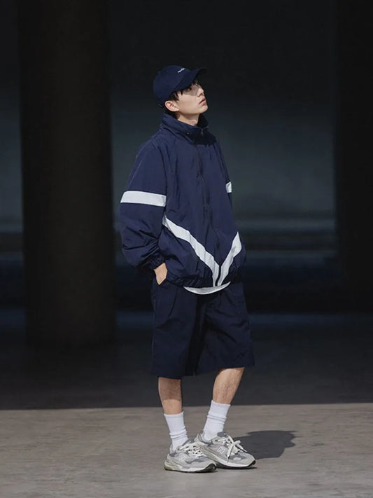 Waterproof Patchwork Varsity Jacket