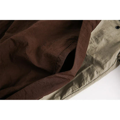 Vintage Patchwork Retro Windbreaker Jacket