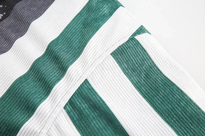 Retro Stripe Puffer Jacket