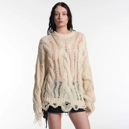 Women Luxury Knitted Essential Fringe Sweater