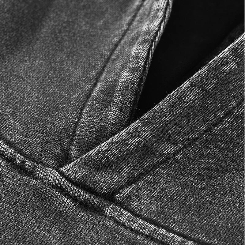 Winding Decoration Wrapped Hoodie