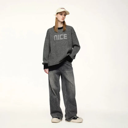 NICE Slogan Sweater