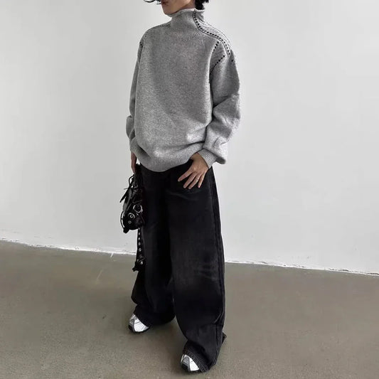 Warmth Without Bulk Casual High Collar Sweater