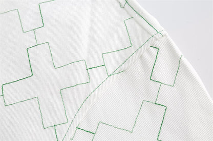 X Mark White Varsity Jacket